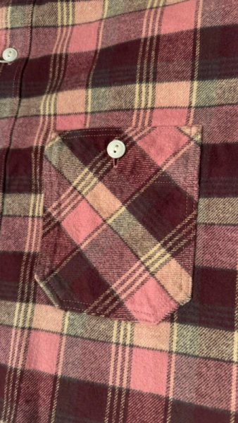 画像4: 　StudioD'artisan ステュディオダルチザン　ヘヴィーウェイトフランネルシャツ　RED (4)