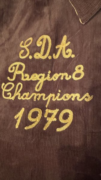 画像3: STUDO D' ARTISAN　 ステュディオ.ダ.ルチザン　コーデュロイ刺繍スタジアムジャケット　BROWN (3)