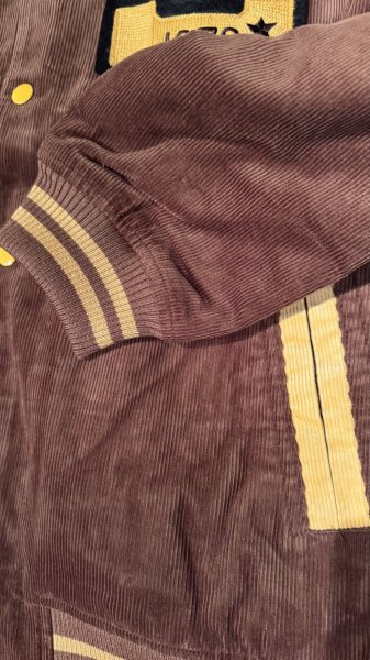 画像4: STUDO D' ARTISAN　 ステュディオ.ダ.ルチザン　コーデュロイ刺繍スタジアムジャケット　BROWN (4)