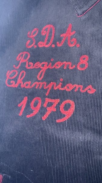 画像3: STUDO D' ARTISAN　 ステュディオ.ダ.ルチザン　コーデュロイ刺繍スタジアムジャケット　BLACK (3)