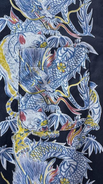 画像9: STUDO D' ARTISAN　 ステュディオ.ダ.ルチザン　トルネード豚アロハシャツ (9)