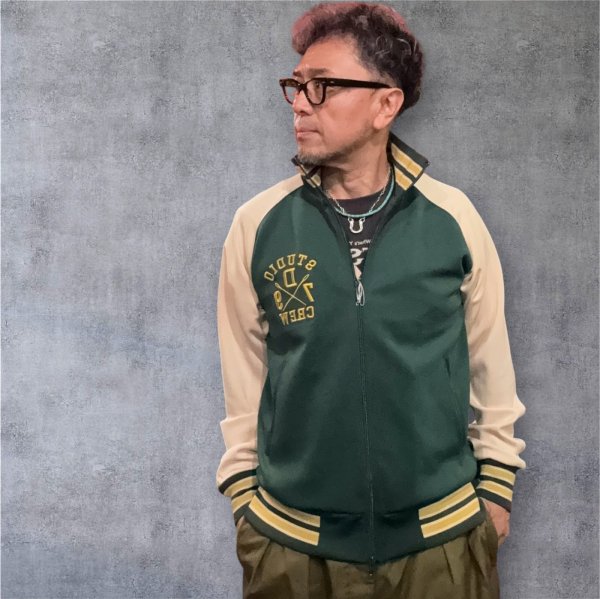 画像2: STUDO D' ARTISAN　TRACK JACKET  ステュディオ.ダ.ルチザン　トラックジャケット　 GREEN (2)