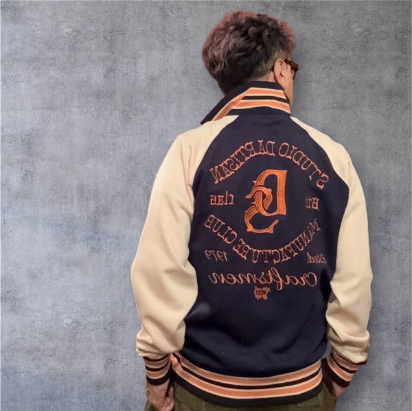 画像1: STUDO D' ARTISAN　TRACK JACKET  ステュディオ.ダ.ルチザン　トラックジャケット　 NAVY (1)