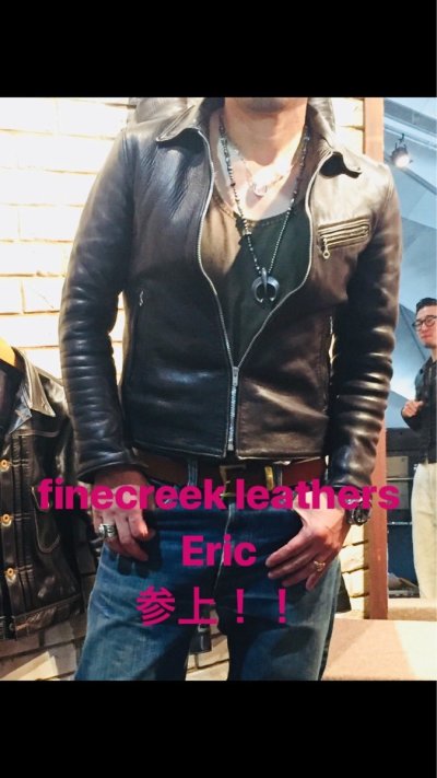 画像3: FINE CREEK LEATHERS ファインクリークレザーズ Eric　 エリック 襟つきライダースレザージャケット