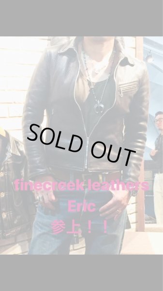 画像16: FINE CREEK LEATHERS ファインクリークレザーズ Eric　 エリック 襟つきライダースレザージャケット (16)