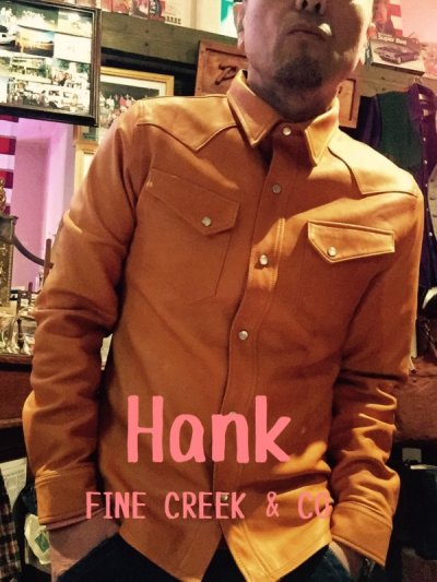 画像1: FINE CREEK&CO/ファインクリークアンドコーHank シープスキンウェスタンシャツ