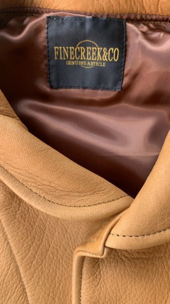 画像4:  FINE CREEK&CO ファインクリーク・アンド・コー  Ale JacketDeer エールジャケット鹿革 コサックジャケット (4)