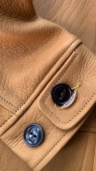 画像6:  FINE CREEK&CO ファインクリーク・アンド・コー  Ale JacketDeer エールジャケット鹿革 コサックジャケット (6)
