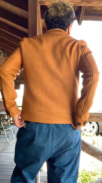 画像11:  FINE CREEK&CO ファインクリーク・アンド・コー  Ale JacketDeer エールジャケット鹿革 コサックジャケット (11)
