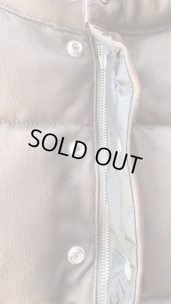 画像5: FINE CREEK&CO ファインクリーク・アンド・コーLaw  レザーダウンベストBrownブラウン (5)