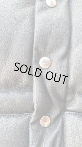 画像4: FINE CREEK&CO ファインクリーク・アンド・コーLaw  レザーダウンベストＢＬＡＣＫ (4)