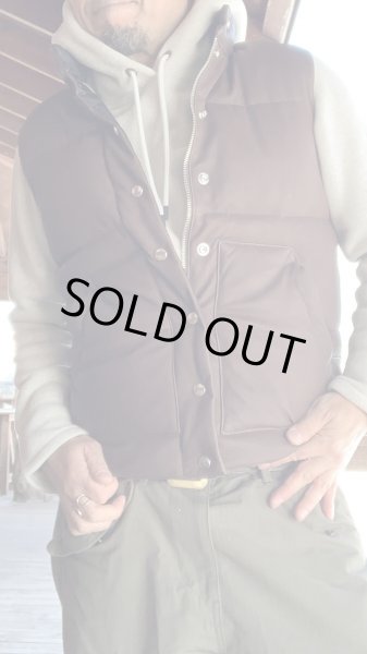 画像7: FINE CREEK&CO ファインクリーク・アンド・コーLaw  レザーダウンベストBrownブラウン (7)