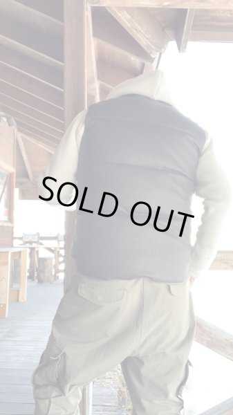 画像8: FINE CREEK&CO ファインクリーク・アンド・コーLaw  レザーダウンベストＢＬＡＣＫ (8)