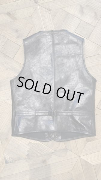 画像8: FINE CREEK&CO ファインクリーク・アンド・コー   Jefferson ジェファーソン レザーベスト BLACK (8)