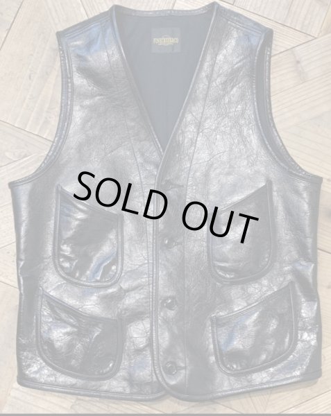 画像2: FINE CREEK&CO ファインクリーク・アンド・コー   Jefferson ジェファーソン レザーベスト BLACK (2)