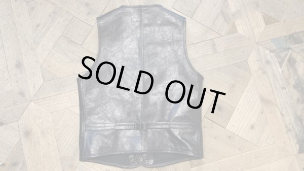 画像5: FINE CREEK&CO ファインクリーク・アンド・コー   Jefferson ジェファーソン レザーベスト BLACK (5)