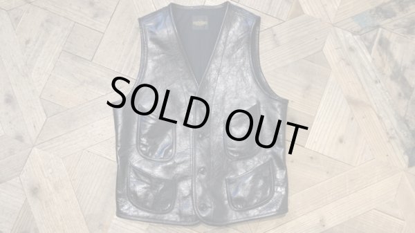 画像6: FINE CREEK&CO ファインクリーク・アンド・コー   Jefferson ジェファーソン レザーベスト BLACK (6)