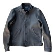 画像1: FINE CREEK&CO ファインクリーク・アンド・コー  Ale JacketDeer エールジャケット鹿革　コサックジャケット　BLACK (1)