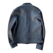 画像2: FINE CREEK&CO ファインクリーク・アンド・コー  Ale JacketDeer エールジャケット鹿革　コサックジャケット　BLACK　　size４４ (2)