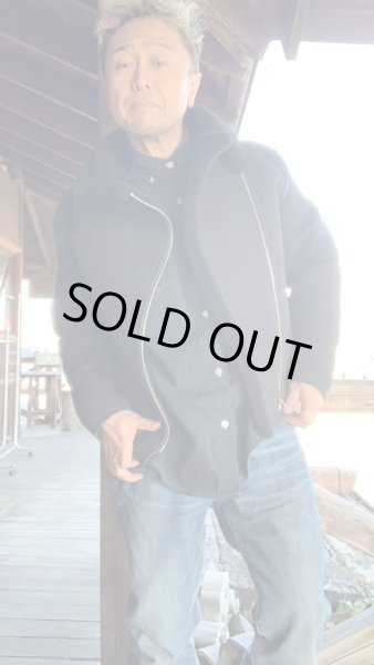 画像15: FINE CREEK  C-WORKS　Dout ダウト　Mouton riders Jacket　　BLACK (15)