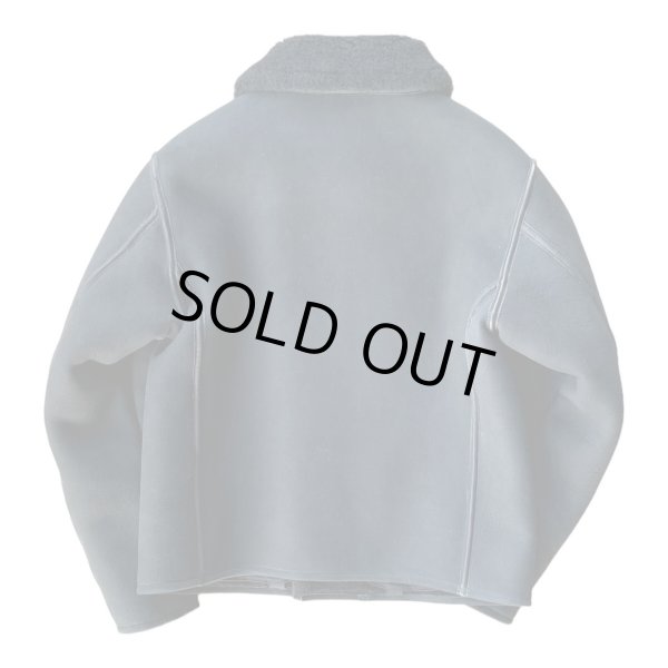 画像3: FINE CREEK  C-WORKS　Dout ダウト　Mouton riders Jacket　　BLACK (3)