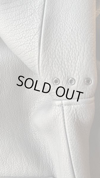 画像7: FINE CREEK&CO ファインクリーク・アンド・コー  Joseph JacketDeer ジョセフジャケット鹿革　コサックジャケット　BLACK (7)