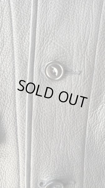 画像4: FINE CREEK&CO ファインクリーク・アンド・コー  Joseph JacketDeer ジョセフジャケット鹿革　コサックジャケット　BLACK (4)