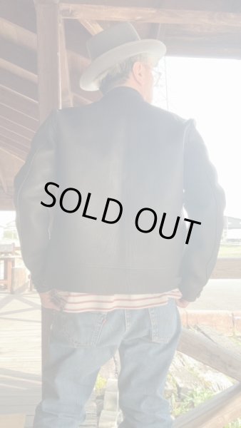 画像13: FINE CREEK&CO ファインクリーク・アンド・コー  Joseph JacketDeer ジョセフジャケット鹿革　コサックジャケット　BLACK (13)