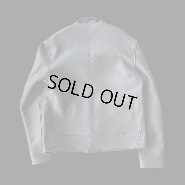 画像2: FINE CREEK&CO ファインクリーク・アンド・コー  Joseph JacketDeer ジョセフジャケット鹿革　コサックジャケット　BLACK (2)