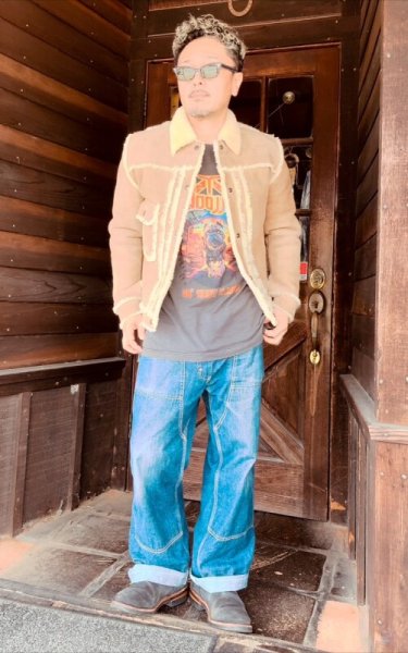 画像12: ２０２５SS　　HIGH LARGE LEATHERS ハイラージレザーズ　OklahomaCity Mouton　ベージュ (12)