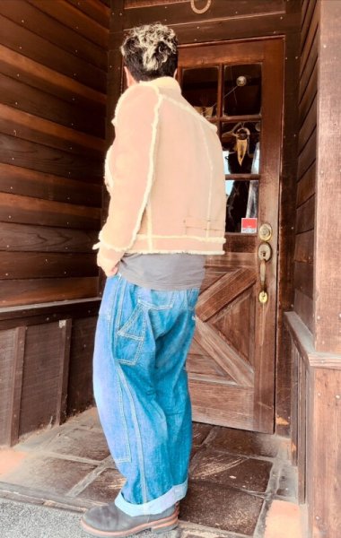 画像13: ２０２５SS　　HIGH LARGE LEATHERS ハイラージレザーズ　OklahomaCity Mouton　ベージュ (13)