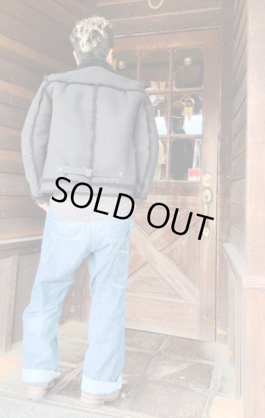 画像12: ２０２５SS　予約商品　HIGH LARGE LEATHERS ハイラージレザーズ　OklahomaCity Mouton　ブラック (12)