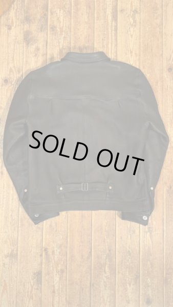 画像2: ２０２５SS　予約商品　HIGH LARGE LEATHERS ハイラージレザーズ　OklahomaCity Mouton　ブラック (2)