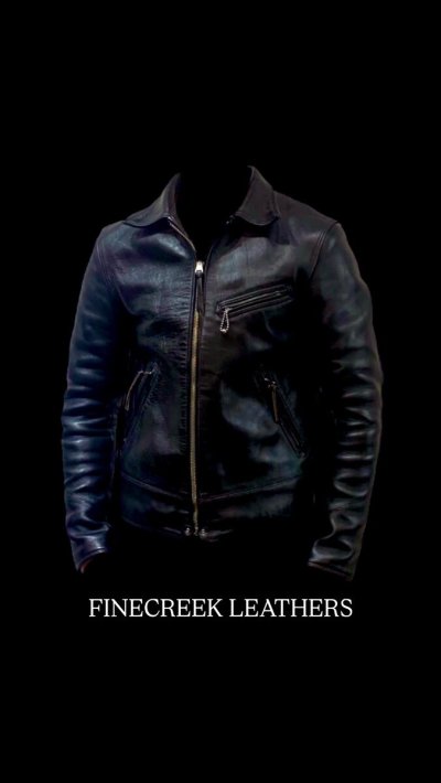 画像3: FINE CREEK　LEATHERS　５th限定　ファインクリークレザーズ Lindbergh　 リンドバーグ　　BLACK