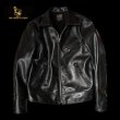 画像1: FINE CREEK　LEATHERS　５th限定　ファインクリークレザーズ Lindbergh　 リンドバーグ　　BLACK (1)