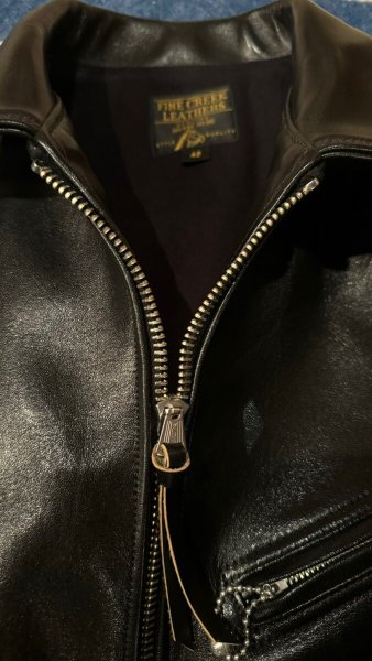 画像7: FINE CREEK　LEATHERS　５th限定　ファインクリークレザーズ Lindbergh　 リンドバーグ　　BLACK (7)