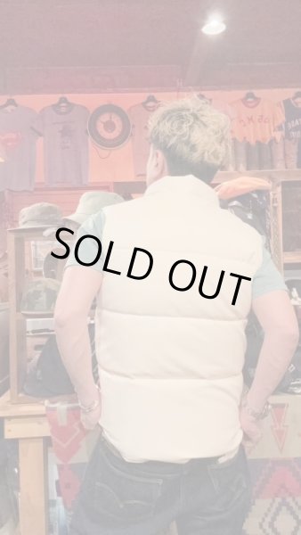 画像10: FINE CREEK&CO ファインクリーク・アンド・コーLaw  レザーダウンベストWHITE ホワイト (10)