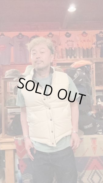 画像9: FINE CREEK&CO ファインクリーク・アンド・コーLaw  レザーダウンベストWHITE ホワイト (9)