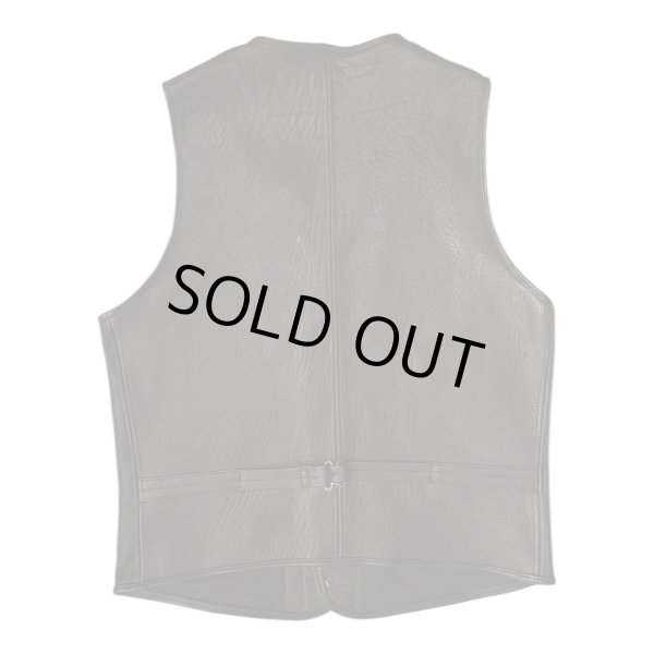 画像3: FINE CREEK&CO ファインクリーク・アンド・コー  　Jefferson　Deer　ジェファーソン鹿革　レザーベスト　BLACK (3)