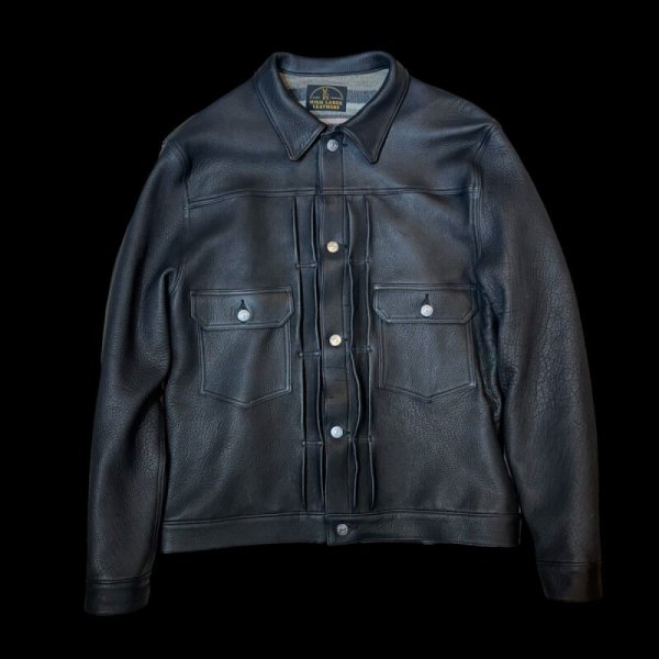 画像1: ２０２５AW　予約商品　HIGH LARGE LEATHERS ハイラージレザーズ　STILLWATER WAPITI　size３８〜４２  BLACK (1)