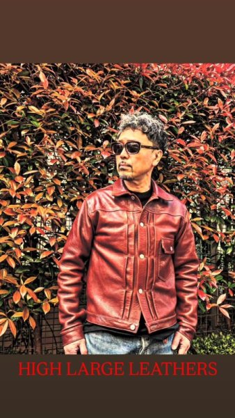 画像18: ２０２５AW　予約商品　HIGH LARGE LEATHERS ハイラージレザーズ　NEW CASTLE HTD   BROWN (18)