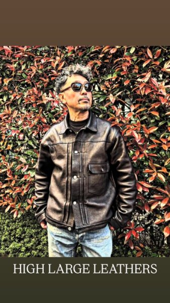 画像18: ２０２５AW　予約商品　HIGH LARGE LEATHERS ハイラージレザーズ　NEW CASTLE HTD   BLACK (18)