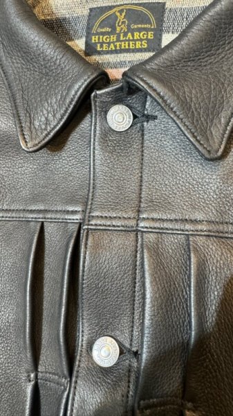 画像2: ２０２５AW　予約商品　HIGH LARGE LEATHERS ハイラージレザーズ　STILLWATER WAPITI　size３８〜４２  BLACK (2)