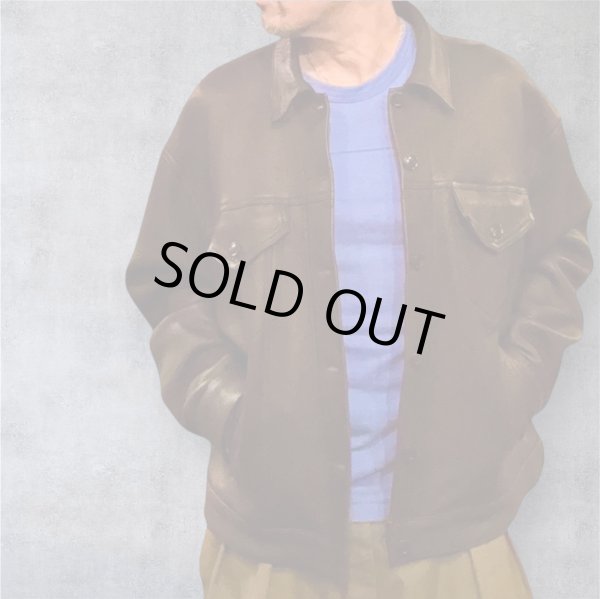 画像1: FINE CREEK  C-WORKS　Ban Field Deerバンフィールド鹿革　　BLACK (1)