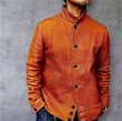 画像1: 　FINE CREEK&CO ファインクリーク・アンド・コー  Ale JacketDeer エールジャケット鹿革　コサックジャケットsize４４ (1)