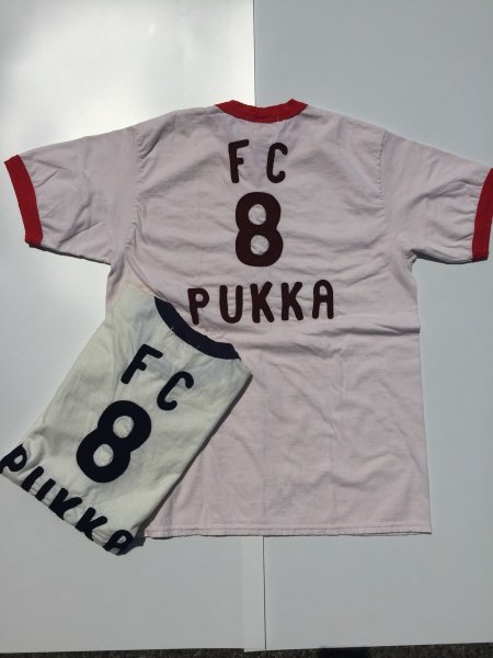 画像1: FULL COUNT(フルカウント）PRINT RINGER TEE ''FC 8 PUKKA'' (1)