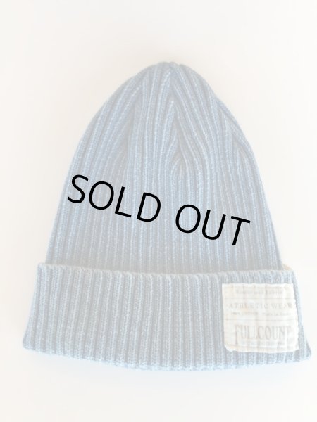 画像3: FULL COUNT  INDIGO RIB WATCH CAP インディゴリブ ワッチキャップ (3)