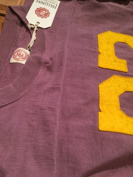 画像6: FULL COUNTフルカウント OLD FOOTBALL TEE フットボールシャツ (6)