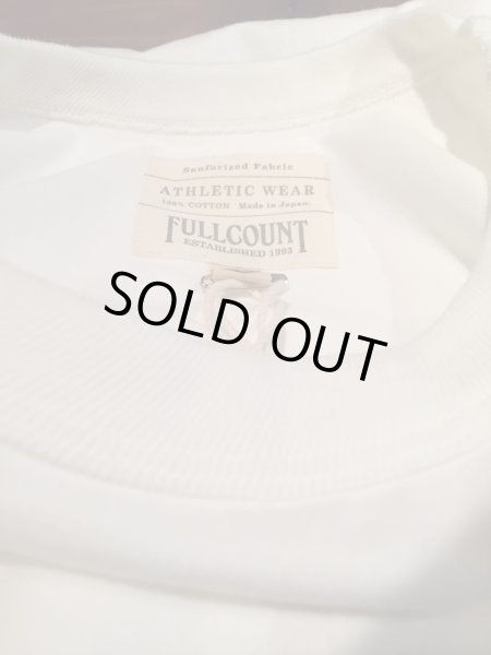 画像3: FULL COUNT(フルカウント)FLAT SEAM HEAVY WEIGHT L/S TEEホワイト (3)