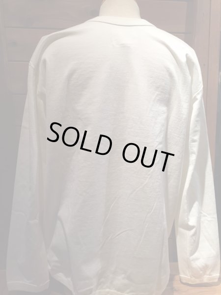 画像2: FULL COUNT(フルカウント)FLAT SEAM HEAVY WEIGHT L/S TEEホワイト (2)